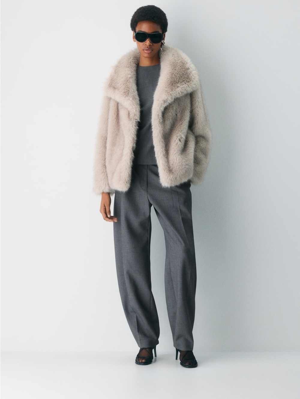 Aritzia St. Moritz Coat - Arctic Faux Fur